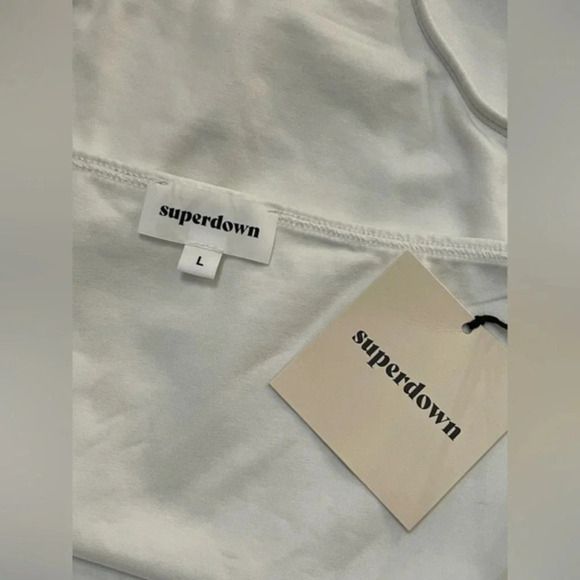 superdown Ally Tube Bodysuit in White New Large‎ - Picture 8 of 11